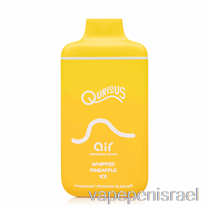חד פעמי Vape Israel Qurious Air 6000 קרח אננס מוקצף חד פעמי